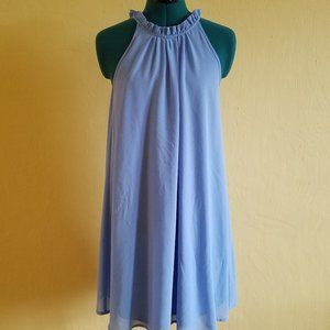 Flowy A-Line Light Blue Dress